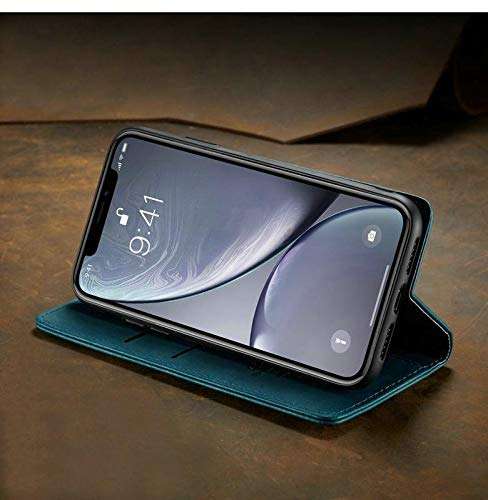 ClickCase™ for Samsung Galaxy M32 5G Sheepskin Series Faux Soft Leather Wallet Flip Case Kick Stand with Magnetic Closure Lightweight Slim Flip Cover for Samsung Galaxy M32 5G (Greenish Blue) 4