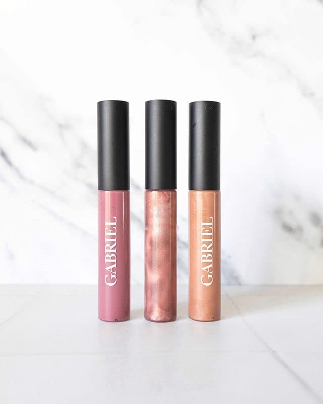 Gabriel Cosmetics Lip Gloss, Natural Lipgloss, Paraben Free, Vegan, Gluten-free,Cruelty-free, Non GMO, High performance and long lasting, Infused with Jojoba Seed Oil and Aloe, .27 fl oz. (Caramel) 4