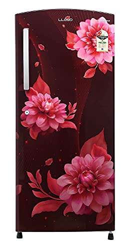 Lloyd Llyod Havells 200 L 2 Star Direct Cool Standard Single Door Refrigerator (Gldc212Sbwt2Pb, Begonia Wine) 1