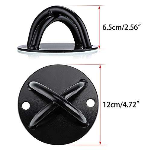 Kobo Wall Mount Bracket for Suspension Straps Resistance Trainer - Ceiling Mount Anchor for Yoga Swing Gymnastic Rings Boxing Equipment Battle Rope 3