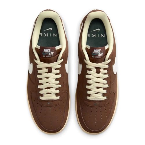 NIKE Air Force 1 '07 Men's Shoes, Cacao Wow Coconut Milk Vintage Green Sail, 9 3