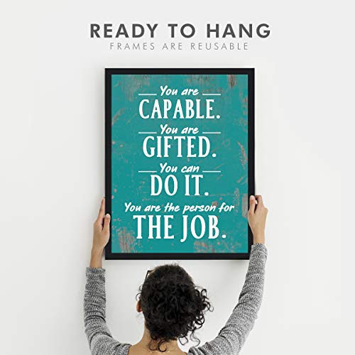 Chaka Chaundh - Office Quotes Frames - Motivational Quotes Wall Frames for Office - HR, Job, Employed Quotes Framed Posters Job Business Quotes Wall Frame - Office Quotes Poster - (13.6 X 10.6 Inches) 4