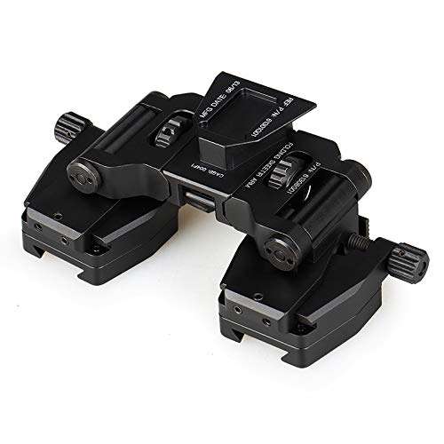 Tactical Aluminum Alloy Binocular Bridge Folding Arm Mount Bracket for PVS14 Dual Night Vision Mount 1