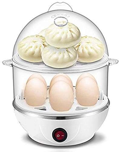 Glive's Egg Boiler Egg Cooker Egg Poacher Egg Steamer Frying Pan Multipan Omelette Maker Egg Cooker (Two Layer (14Eggs)) 1