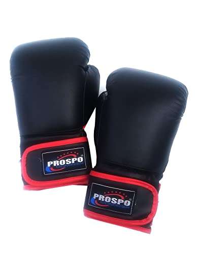 Prospo Punching Bag, Boxing Bag, Rough Srf Punching Bag (36inch) Unfilled with Super Strong Hanging Chain and Glove (12oz), Boxing Kit for unisex, Heavy Punching Bag , Boxing Bag , MMA Punching Bag, with Chain, 3 Ft Unfilled Extra Strong bag, with chain and Glove (12oz) Black 6