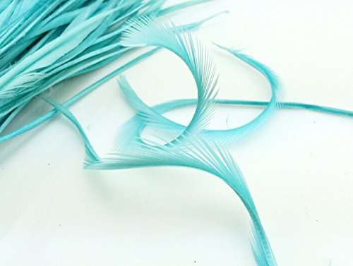 5''-9.5'' Feathers Fly Tying Materials for stonefly nymph split tails& down wings 50pcs/pack (Sky blue) 3