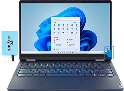Lenovo Yoga 6 13.3" Touchscreen FHD IPS 2-in-1 Laptop (AMD Ryzen 5 5500U 6-Core, 8GB RAM, 1TB PCIe SSD,AMD Radeon,Backlit KYB, Fingerprint, WiFi 6, Bluetooth 5.2, HD Webcam, Win11H S-Mode) w/Hub 1