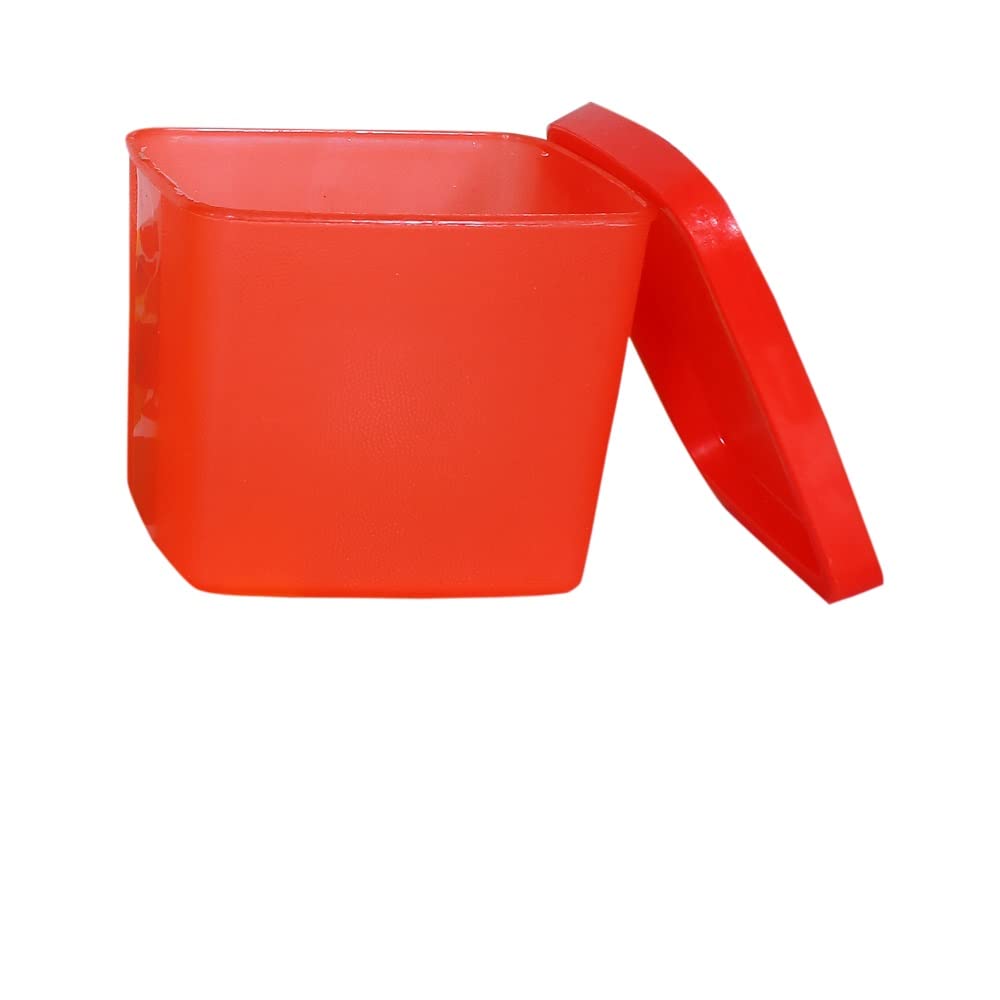 NT-STAR Sturdy Food Grade Plastic Containers 250ml ,Set of 9 (Red) 5