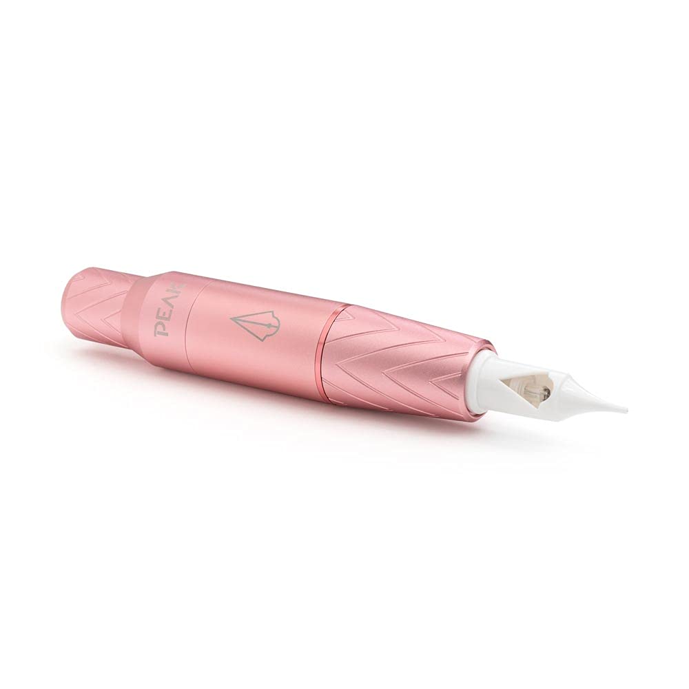 Peak - Elara Pen Permanent Makeup Machine - Pink - Sleek, Ultra-Lightweight Tattoo Machine, Fully Adjustable Features for Permanent Eyeliner & Lip Blushing 1