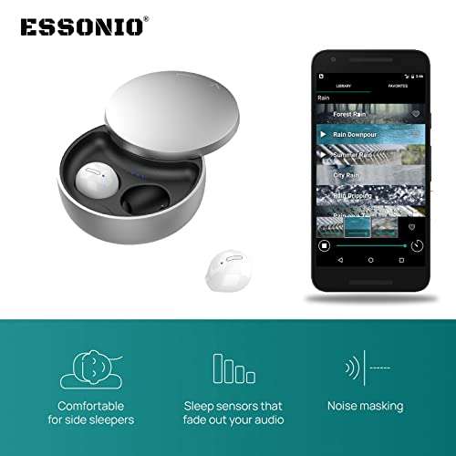 Wireless Earbuds Smallest Wireless Earbuds in-Ear Headphones Invisible Earbuds in Ear Earbuds for Small Ears Small Ear canals Discreet Headphones (Silver Black) 3