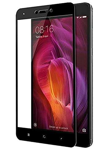 JGD PRODUCTS 11D Tempered Glass with Curved Edges and 9H Hardness Full Glue Edge to Edge Screen Protection for Redmi Note 4 2