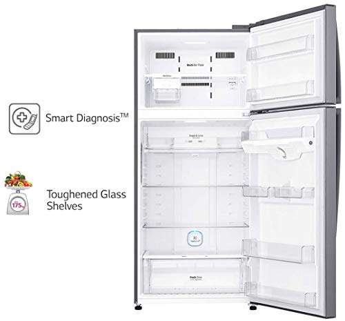 LG 516 L 3 Star Inverter Frost-Free Double Door Refrigerator (GN-H602HLHQ, Platinum silver, 2022 Model) 3