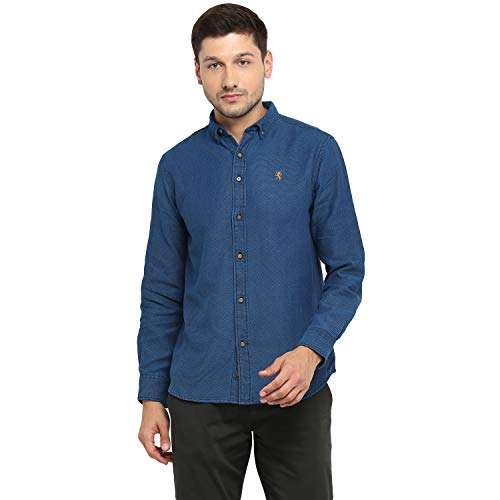 Red Tape Men's Solid Regular fit Casual Shirt (RSF9144A_Turquoise S) 1