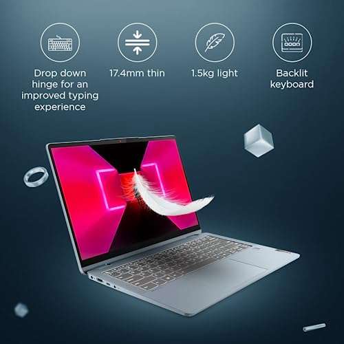 Lenovo IdeaPad Flex 5 AMD Ryzen 5 5500U 14" (35.56cm) WUXGA IPS 2-in-1 Convertible Touchscreen Laptop (16GB/512GB SDD/Win11/Office 2021/Backlit/FPR/3months Game Pass/Storm Grey/1.55Kg), 82R9005JIN 4