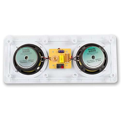 Acoustic Audio HD6c in-Wall Dual 6.5" Speakers Home Theater Surround Sound 2 Speaker Set 4
