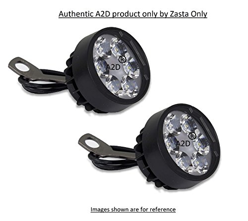 A2D 6 LED Handle Mirror Mount Fog Light for TVS Scooty Streak (Set of 2) 3