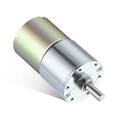 Greartisan DC 12V 150RPM Gear Motor High Torque Electric Micro Speed Reduction Geared Motor Centric Output Shaft 37mm Diameter Gearbox 5
