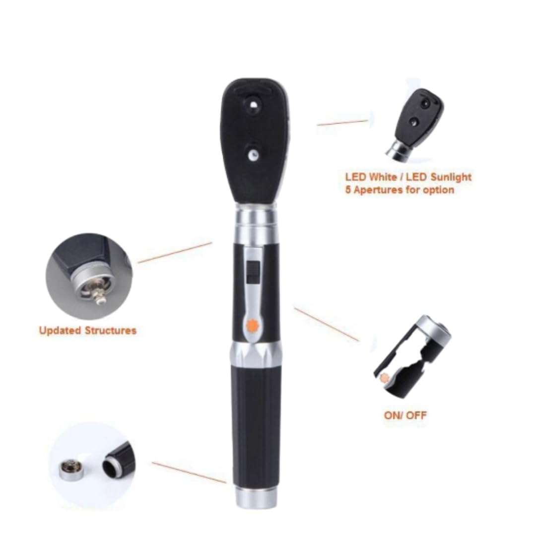 MCP Ophthalmoscope OP-10 for eye, Portable Handheld Direct Ophthalmoscope 5 different Apertures with Storage Box 4