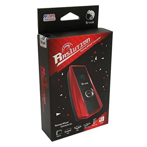 Mcbazel Brook Ras1ution Racing Wheel G27 G25 Driving Force GT Pro Steering Wheel Converter Adapter for PS3, PS4, Xbox 360, Switch with Gam3Gear Keychain 2