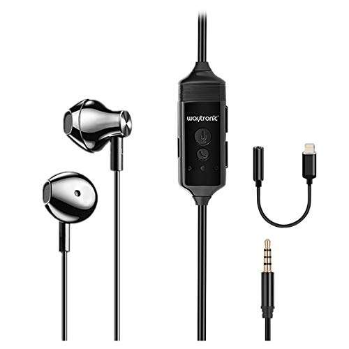 Waytronic Call Recorder Earphone - Suitable for Mobile Phone Headset, Skype, Facebook, WhatsApp - Video & Audio Record (with Connector) 1