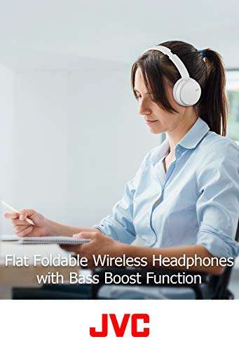 JVC Deep Bass Wireless Headphones, Bluetooth 4.1, Bass Boost Function, Voice Assistant Compatible, 17 Hour Battery Life - HAS35BTB(Black) 2