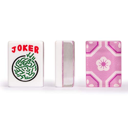 Yellow Mountain Imports American Mahjong Tiles, Sakura - 5.1 x 0.9 x 0.5 inches (30 x 23 x 13 mm) - 166 Cherry Blossom Flower Acrylic Tiles