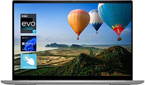 DELL Inspiron 7620 2-in-1 Laptop, 16" FHD+ Touch Display, 12th Gen Intel Core i7-1260P, 32GB DDR4 RAM, 512GB PCIe SSD, FHD Webcam, HDMI, Backlit KB, FP Reader, Wi-Fi 6, Windows 11 Home, Silver 3