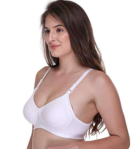 SONA Women's Cotton Feeding Bra Full Cup Non Padded Breastfeeding Bra - Nursing Bra - Maternity Bra - Seamless Bra (Combo_Pack of 2_44D) 6