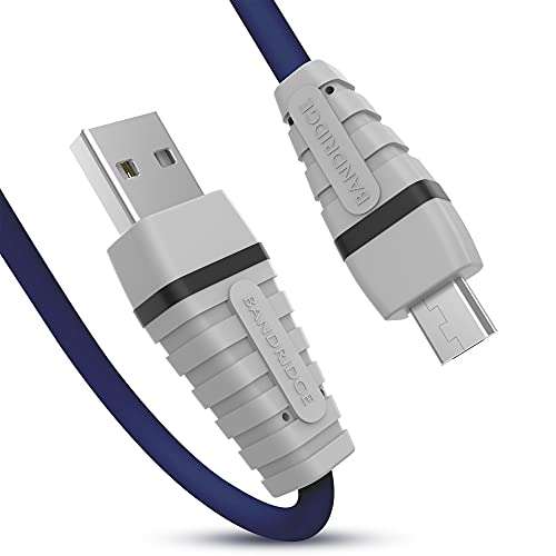 BANDRIDGE (Netherlands Micro USB 3A Fast Charging Data Cable with 480 Mbps Data Sync Speed and PVC Jacket Protection (2 Meter) - Durable, Reliable, Fast Charging 1