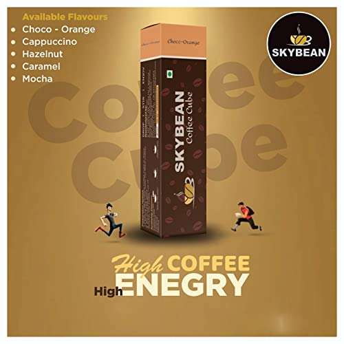 SKYBEAN Combo Pack Choco-Orange (Pack of 02) + Mocha (Pack of 1) Coffee Cube - 100g each Pack 100% Pure Coffee, Suitable for Hot & Cold Coffee Drink 3