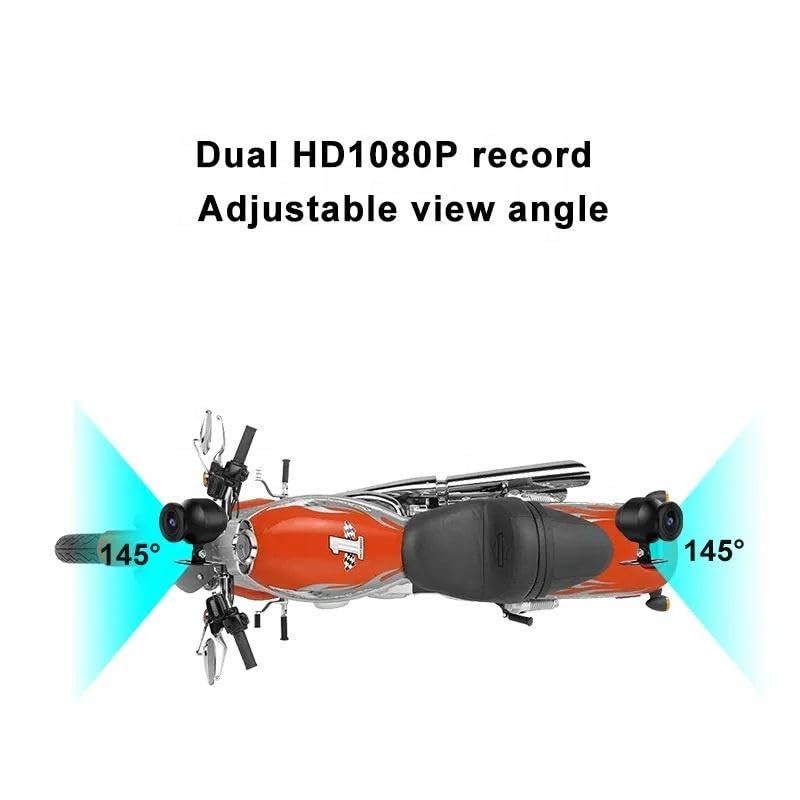 DEVIANT 4G Motorcycle Dashcam with Dual Lens Full HD 1080P Recording | Night Vision | G-Sensor and Loop Recording | GPS | Live Remote Monitoring Dashboard Bike Dashcam 4