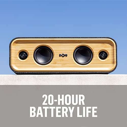 House of Marley Get Together 2: Portable Speaker with Wireless Bluetooth Connectivity, 20 Hours of Playtime and Sustainable Materials, IP65 Dust and Water Resistance, Signature Black 5