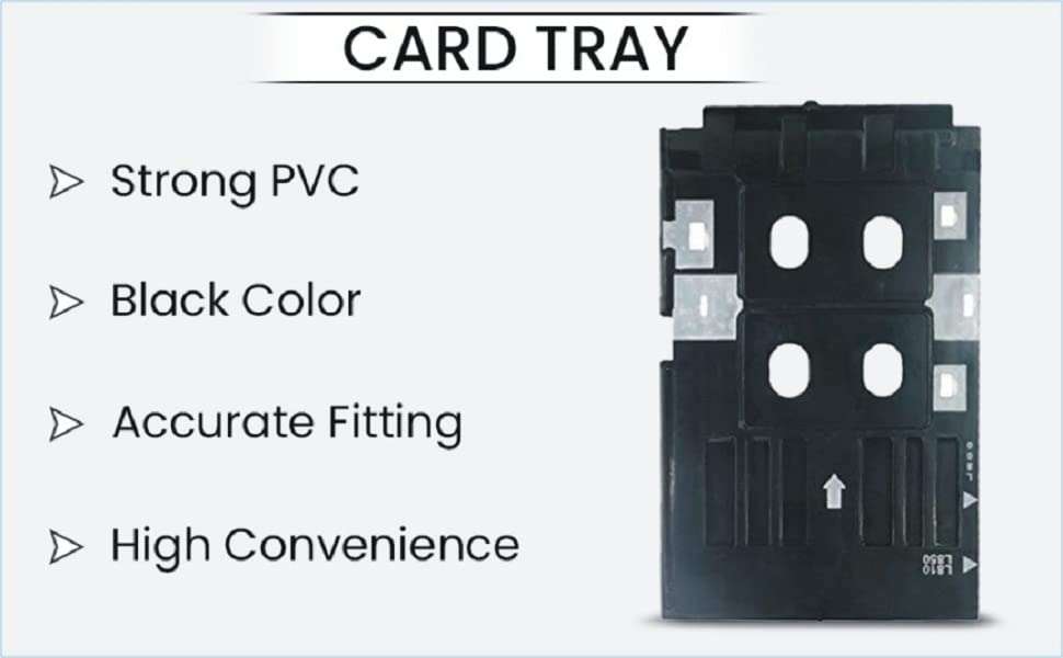 KATARIA PVC ID Card Tray for Eppson L-800,L-805,L810,R-260,R-280,R290,T-50,T-60,P-50 PVC Card Printer Pack 2 3