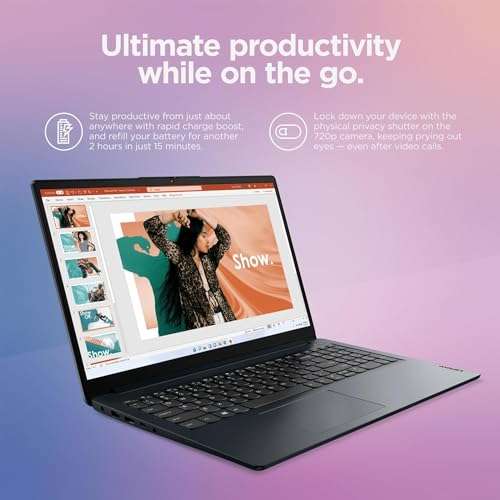 Lenovo Ideapad 1 15.6 inch FHD Laptop, AMD Ryzen 3 7320U, 8GB LPDDR5 RAM, 512GB SSD, Wi-Fi 6, SD Card Reader, Webcam, Windows 11 Home, Abyss Blue with Accessories 4