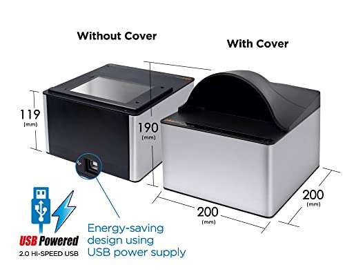 Plustek SecureScan X50 - Passport and ID Card Scanner, Auto-Detect and Scan in 1 Sec Support ICAO Doc 9303 Standards. for Windows only 3