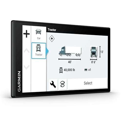 Garmin Dezl OTR610 GPS Truck Navigator 6" Dispaly-Custom Truck Routing, High-Resolution Birdseye Satellite Imagery, Commercial GPS Navigation For Semi Trucker Drivers Bundle With 32GB SD Card and more 3