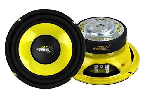Pyle PLG64 6.5" 300 Watt Car Mid Bass/Midrange Subwoofers Sub Power Speakers (2) 1