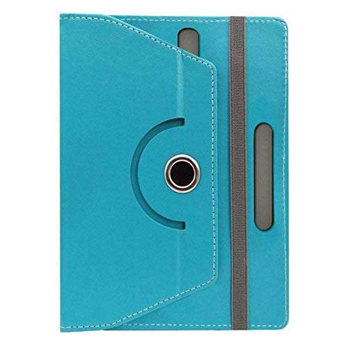 Hello Zone 360° Rotating 7” Inch Flip Case Cover Book Cover for HP 7 Voice Tab J6U32PA Tablet -Sky Blue 3