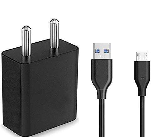 Fast Charger for Oppo A83 Charger Original Adapter Like Mobile Charger | Power Adapter | Wall Charger | Fast Charger | Android Smartphone Charger | Battery Charger | Hi Speed Travel Charger With 1 Meter Micro USB Cable Charging Cable Data Cable (2.4 Amp,RE, BLACK) 1
