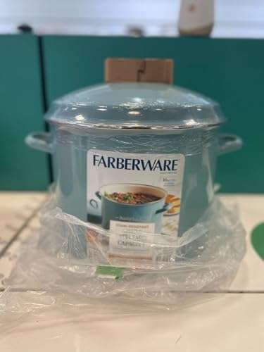 Farberware Enamel on Steel Stock Pot/Stockpot with Lid - 16 Quart, Aqua Blue 4