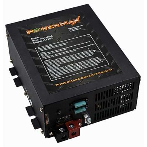 Powermax RV Converter | 15 Amp | 12V Power Converter with Built-in 4 Stage Smart Battery Charger | 110V AC to 12V | Lithium Compatible | Fully Adjustable Output from 13V to 16.5V | PM3 15LK 1