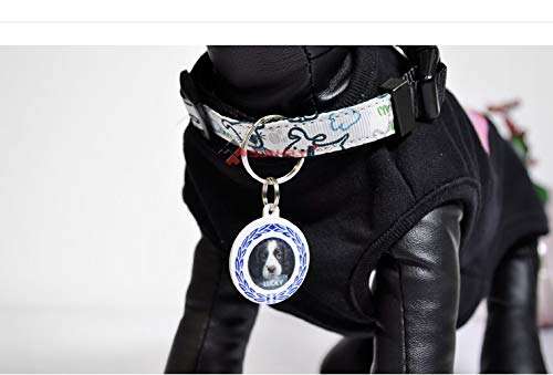 10 Pieces White Blank Polymer Craft Round Dog Tag Key Chain Sublimation Dye Heat Thermal Transfer 1,5´´ x 1,5´´ (3.5 x 3.5 X 0,2 cm) 3