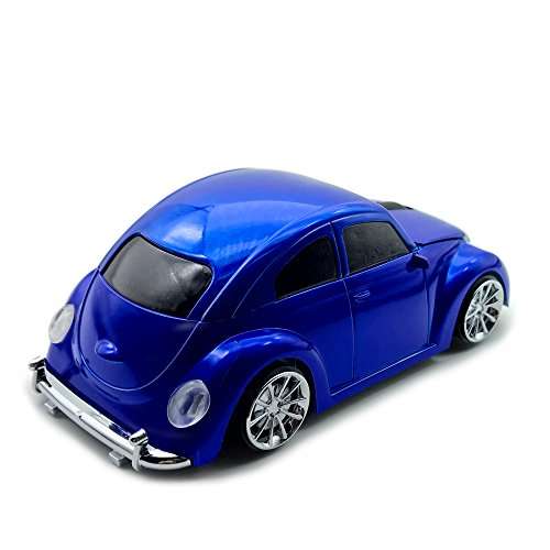 Sport Car Shaped Mouse,Wireless Mouse 2.4Ghz Optical Mouse Cute Mouse for Computer Laptop PC (Blue) 4