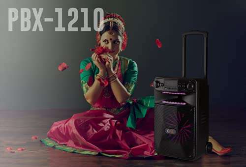 QFX PBX-1210 12" Bluetooth Rechargeable Speaker with 12" Woofer and Smart App Control 2