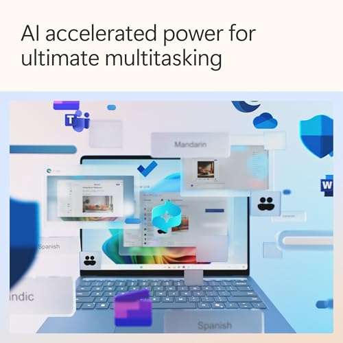 Microsoft New Surface Laptop (7th Edition) - Windows 11 Home Copilot + PC - 15” LCD PixelSense Touchscreen - Qualcomm Snapdragon X Elite (12 Core) - 16GB RAM - 512GB SSD - Graphite - ZHH-00048 3