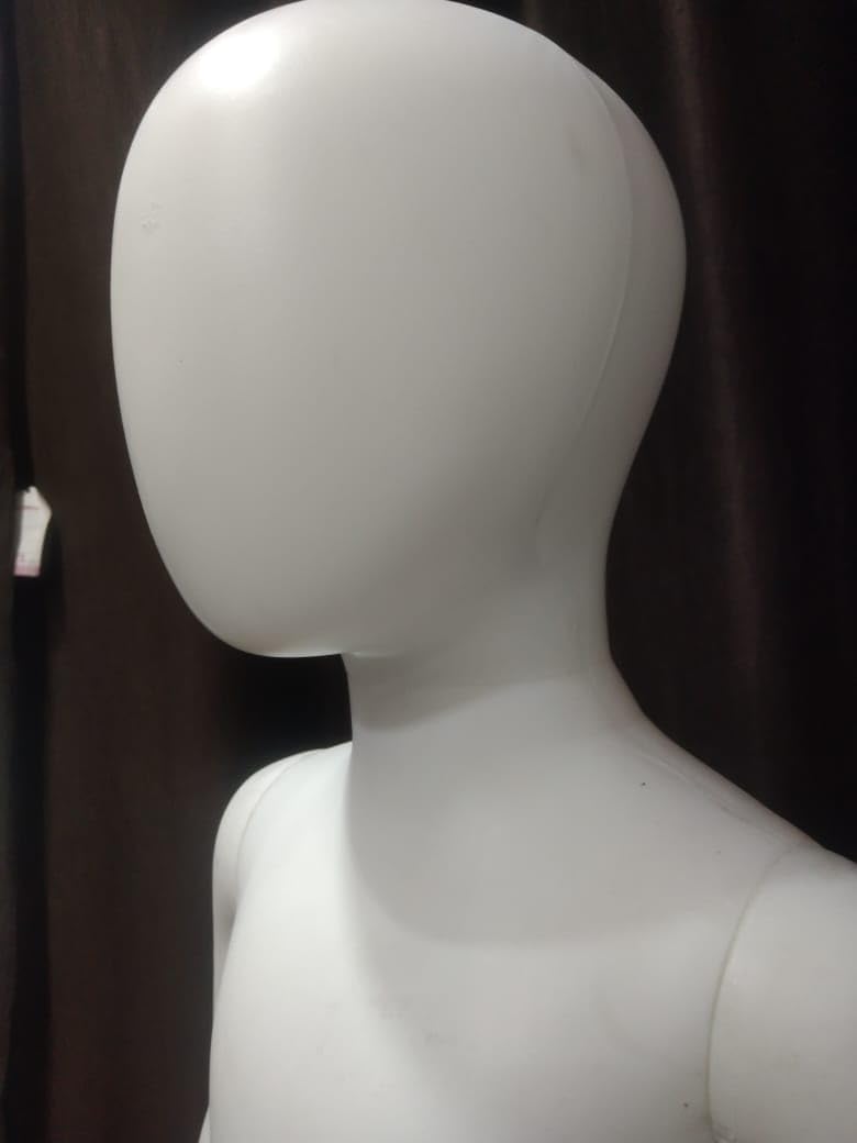 risello Kids Mannequin Display Dummy Mannequin White (Egg Face White, Pack of - 1) 5