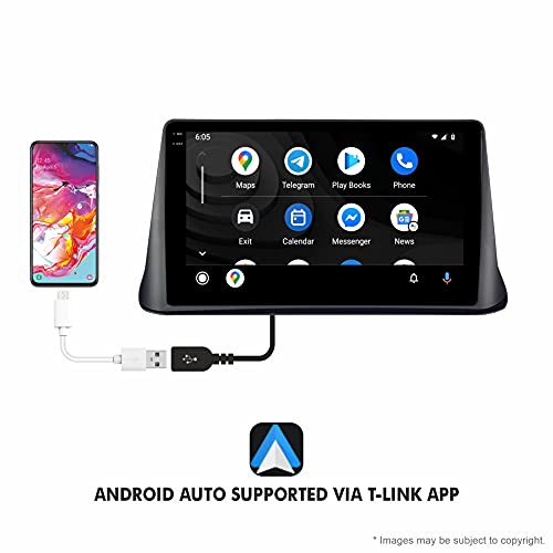 DBASE 9 Inches Newly Launch Advanced Car Radio Receiver Android 10 System for Tata Nexon with 2GB/16GB RAM & ROM with Apple Carplay and Android Auto 3