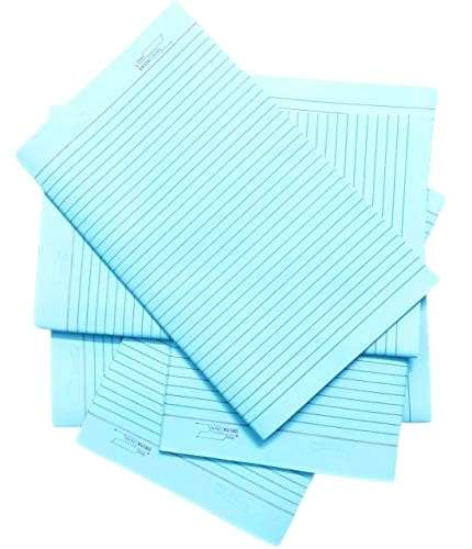 FIRST CLICK Student Answer Sheet Long [Both Side Ruled, Count 80 Sheets Without Fold with fold 160 Sheets 320 Pages- Pack of 1] Size 31.8 x 19.6 cm 5