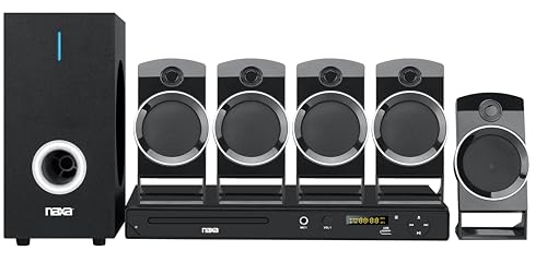 NAXA Electronics ND-837 Hz Digital DVD Player with Karaoke Function and USB/SD/MMC Inputs - Black