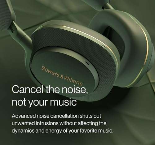 Bowers & Wilkins Px7 S2e Over-Ear Headphones, Bluetooth Headphones Over Ear with Enhanced Noise Cancellation, Transparency Mode, Crystal-Clear Calls, 30-Hour Battery Life, Ocean Blue 3